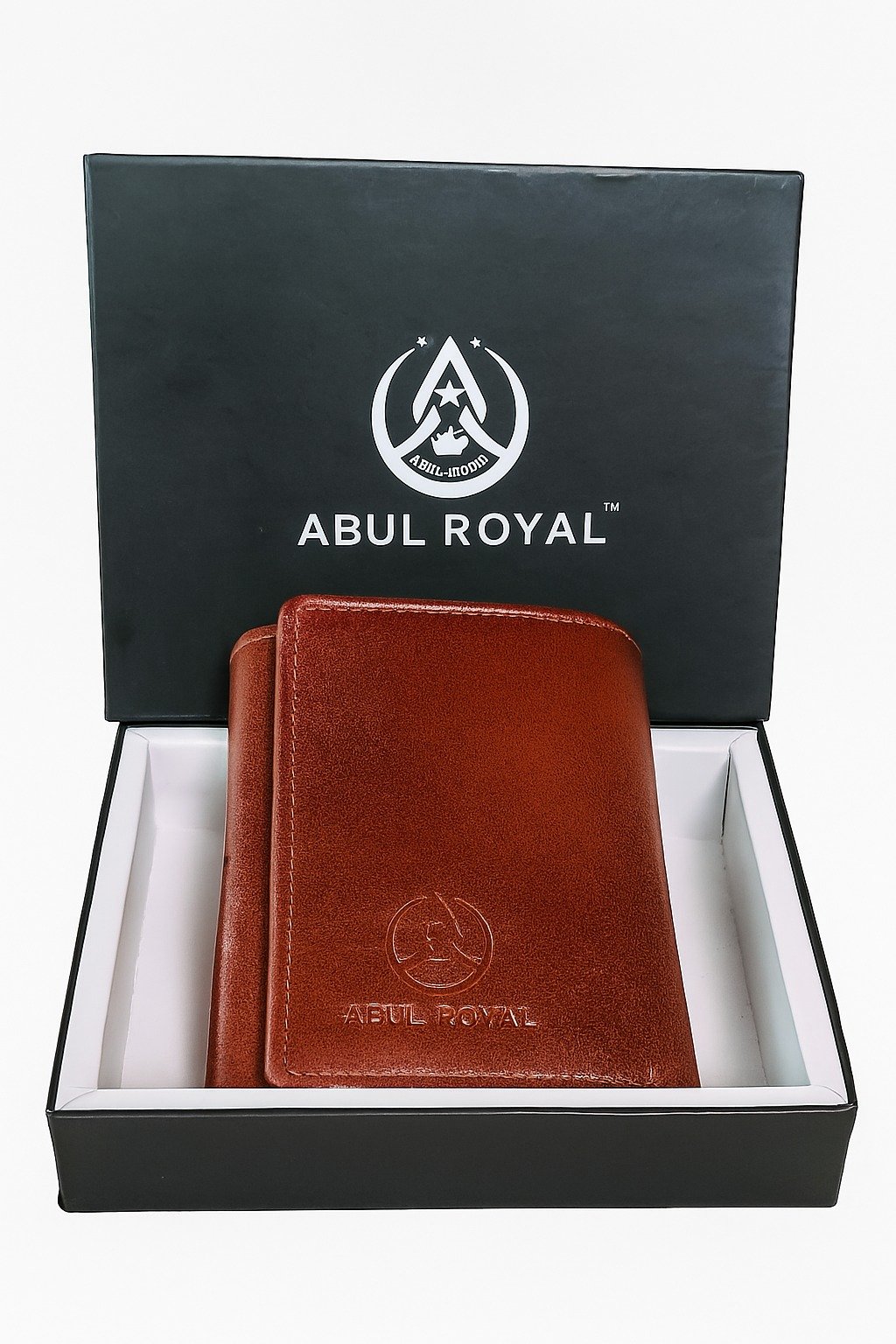 Genuine Leather Three-fold men's Leather Wallet With Card Slot & Coin pocket