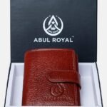 ABUL ROYAL Classic Brown  Tri-Fold  Genuine Leather Wallet with Card slods & Coin Pocket.