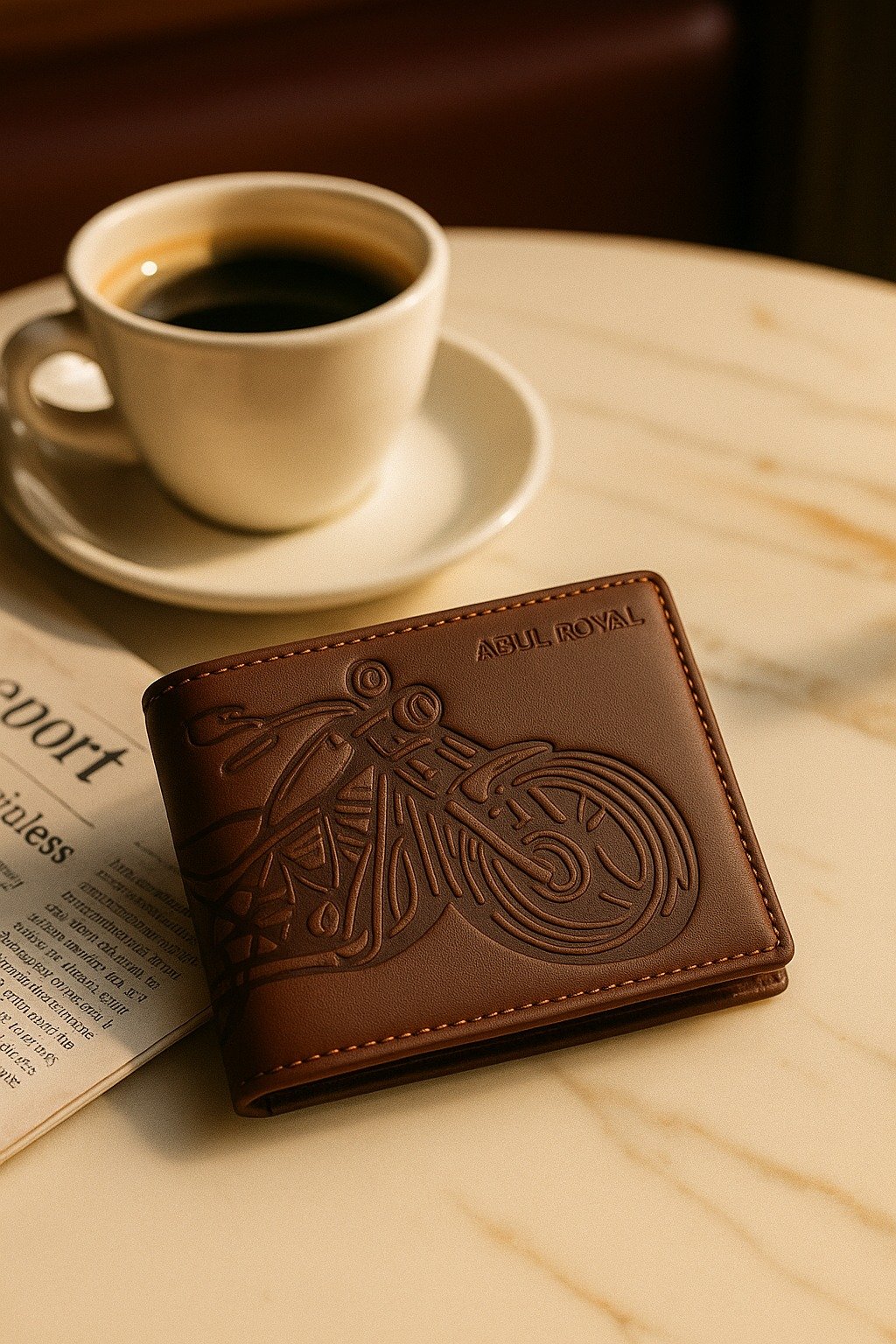 Pure Leather Bi-fold Men Wallat